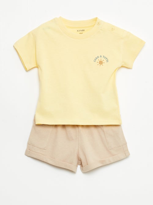 2-delige set short + T-shirt - Kiabi