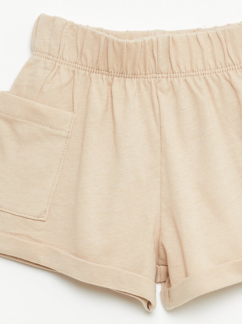 2-delige set short + T-shirt Geel - Kiabi