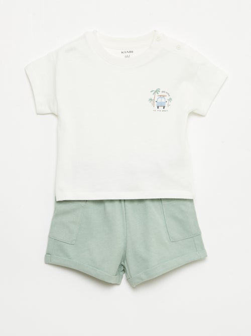 2-delige set short + T-shirt - Kiabi 2-delige set short + T-shirt - Kiabi