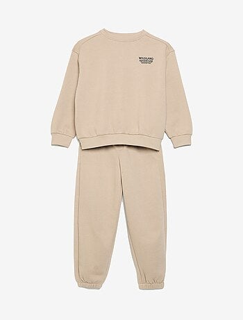 2-delige set: sweatshirt van sweatstof en broek