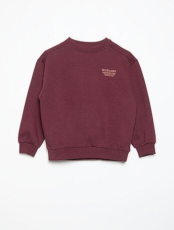 2-delige set: sweatshirt van sweatstof en broek
