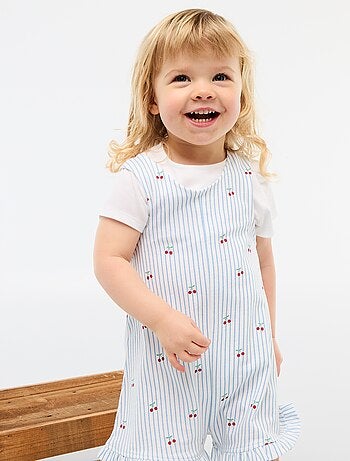 2-delige set T-shirt + combishort