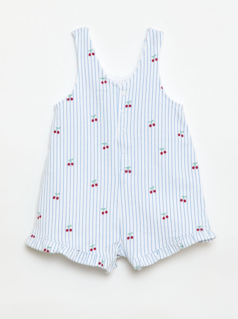 2-delige set T-shirt + combishort Wit - Kiabi