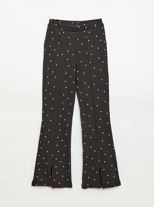 2-delige set: T-shirt en broek met flared pijpen - Kiabi
