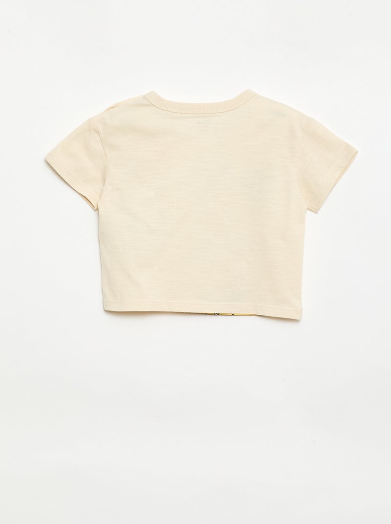2-delige set T-shirt en short 'Simba' Biege - Kiabi