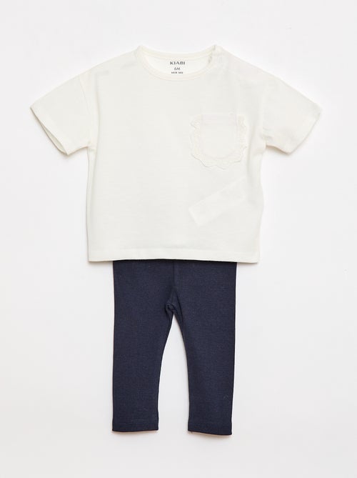 2-delige set T-shirt + legging - Kiabi