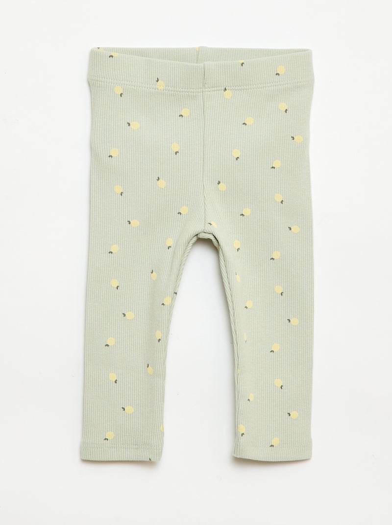 2-delige set T-shirt + legging Geel - Kiabi