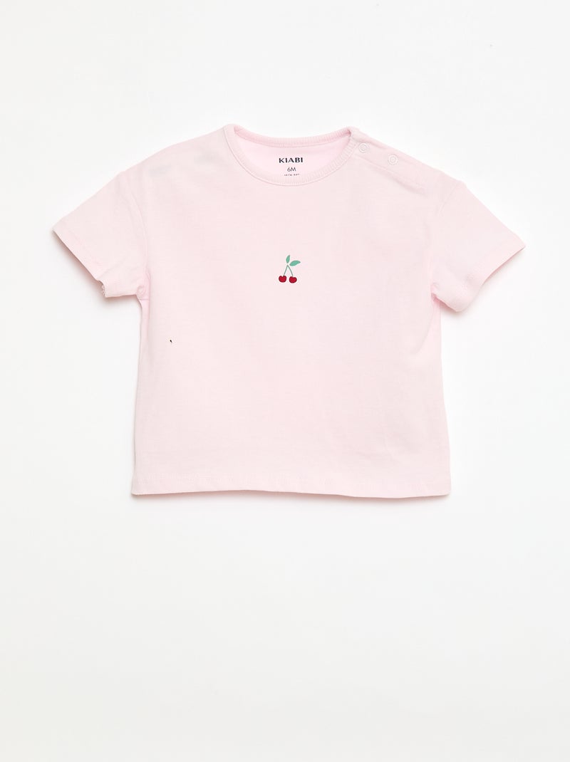 2-delige set T-shirt + legging Paars - Kiabi