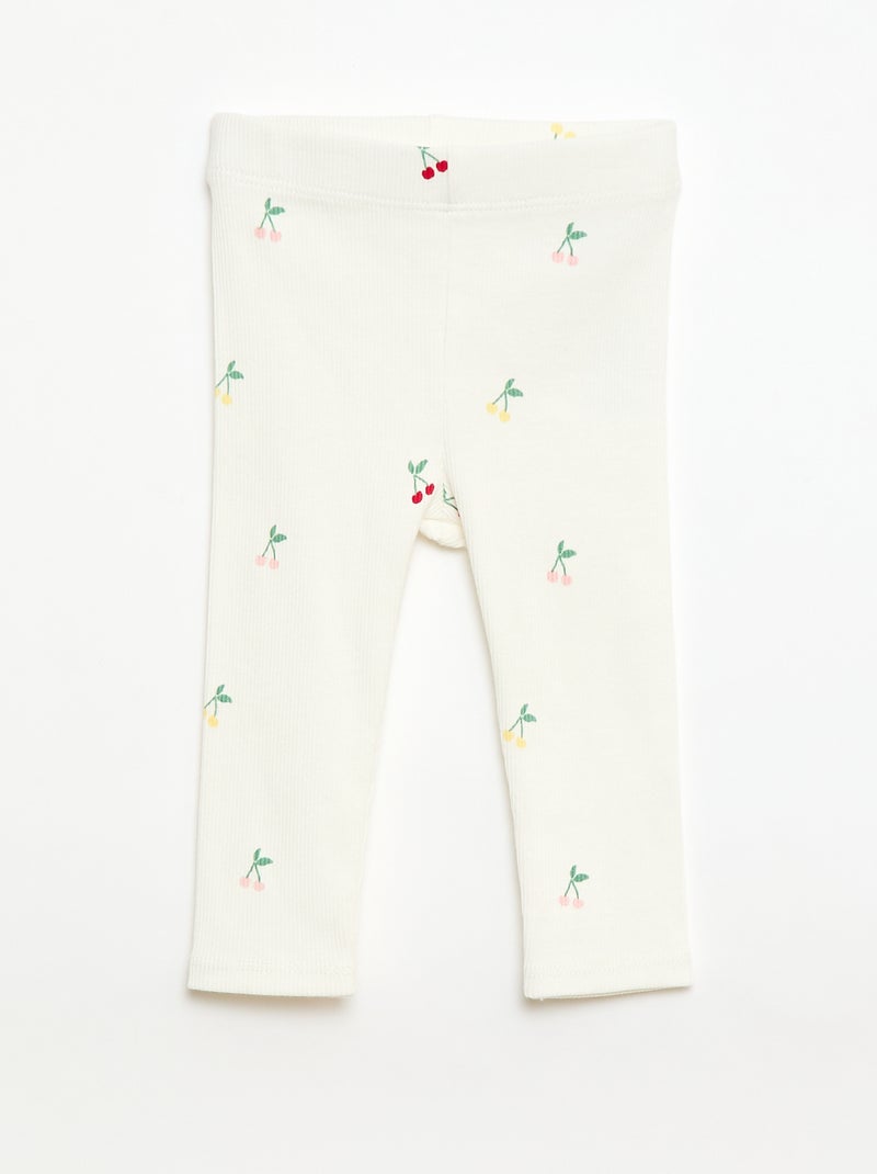 2-delige set T-shirt + legging Paars - Kiabi