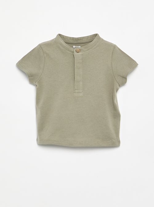 2-delige set: T-shirt met maokraag en broek - Kiabi 2-delige set: T-shirt met maokraag en broek - Kiabi
