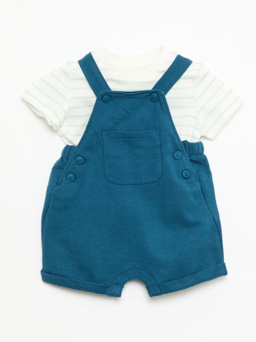 2-delige set T-shirt + tuinbroekshort - Kiabi