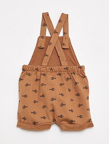 2-delige set T-shirt + tuinbroekshort