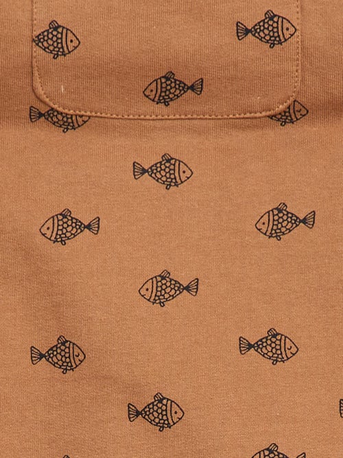 2-delige set T-shirt + tuinbroekshort - Kiabi