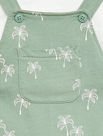 2-delige set T-shirt + tuinbroekshort