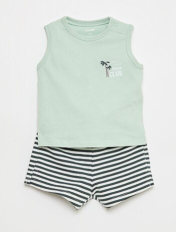 2-delige set: top + short