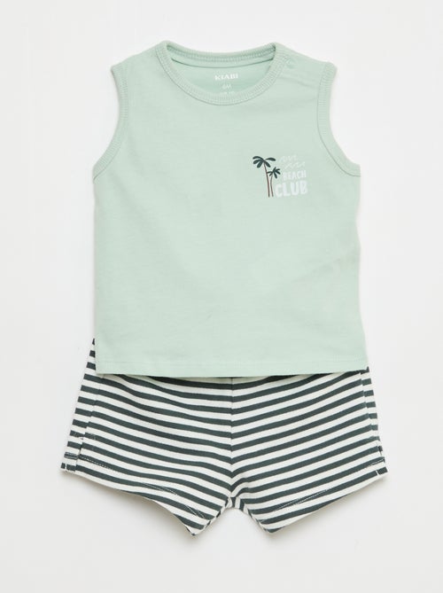 2-delige set: top + short - Kiabi