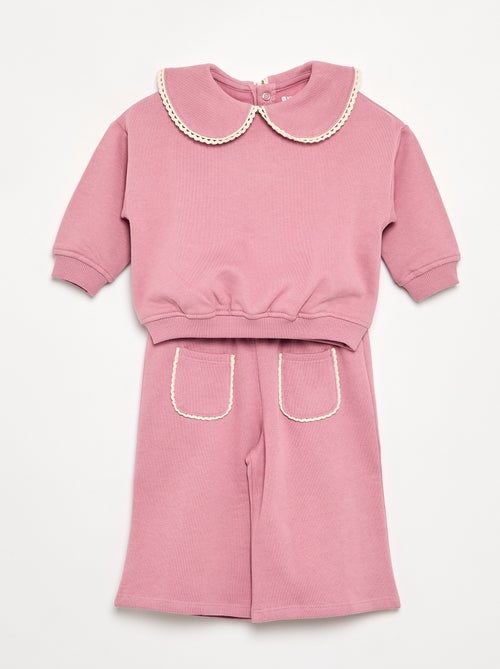 2-delige set van fleece - Sweater + broek - Kiabi