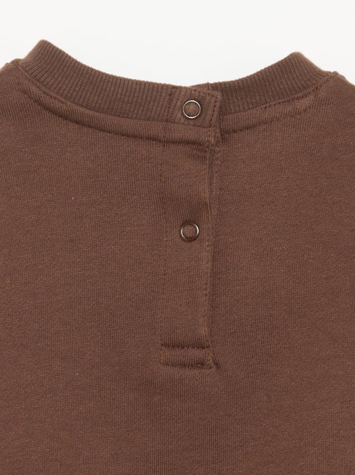 2-delige set van fleece - sweatshirt + sporttraining - Kiabi