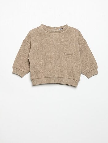 2-delige set van geribde stof - Sweater + broek