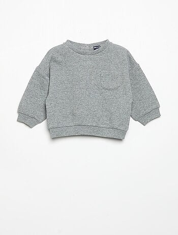 2-delige set van geribde stof - Sweater + broek