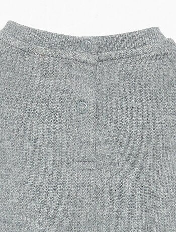2-delige set van geribde stof - Sweater + broek