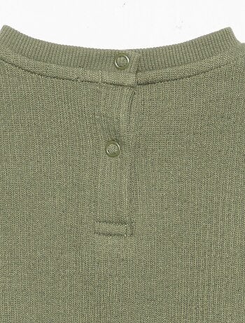 2-delige set van geribde stof - Sweater + broek