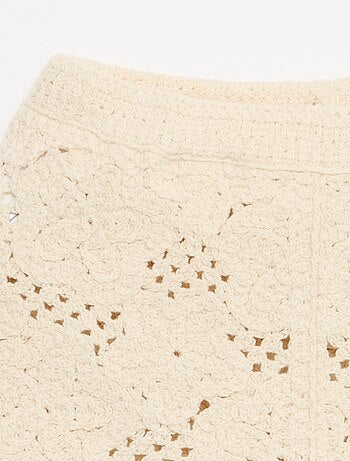 2-delige set van haakbreisel - top + short