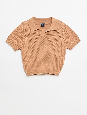 2-delige set van tricot - Poloshirt + short