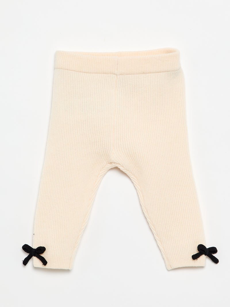 2-delige set van tricot - Trui + legging Wit - Kiabi