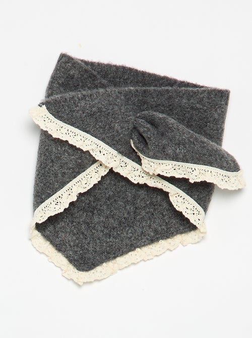 2-delige set voor babymeisjes - trui + sjaal met macramédetails - Kiabi