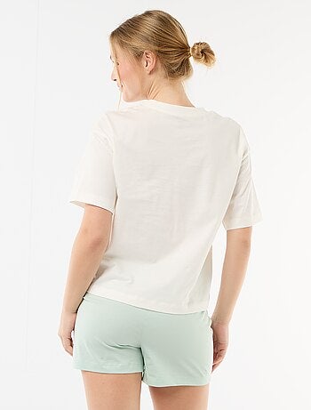 2-delige pyjamashort met 'Vice Versa'-print