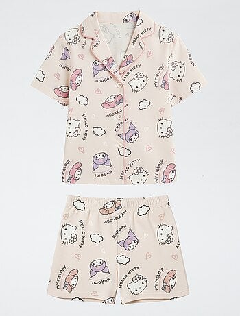 2-delige shortpyjama van katoenjersey 'Hello Kitty'