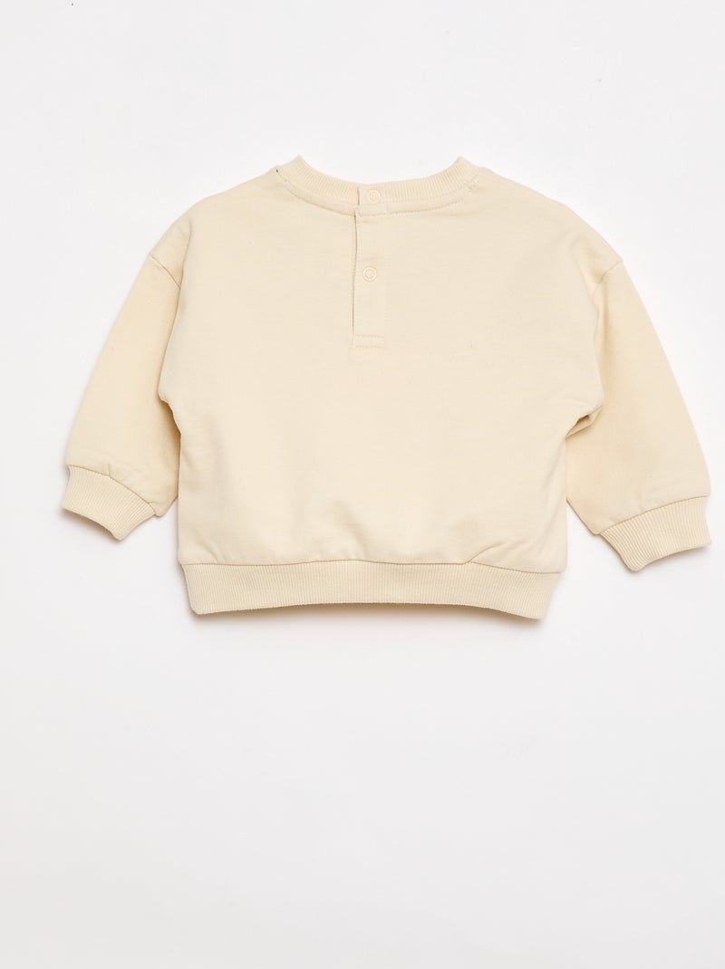 2-delige 'Snoopy' set sweater + short Biege - Kiabi