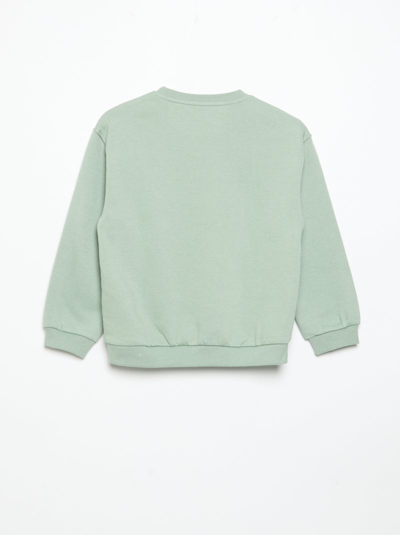 2-delige sporttrainingset met sweater en broek Groen - Kiabi