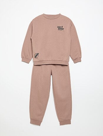 2-delige sporttrainingset met sweater en broek