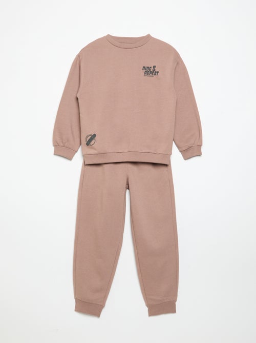 2-delige sporttrainingset met sweater en broek - Kiabi