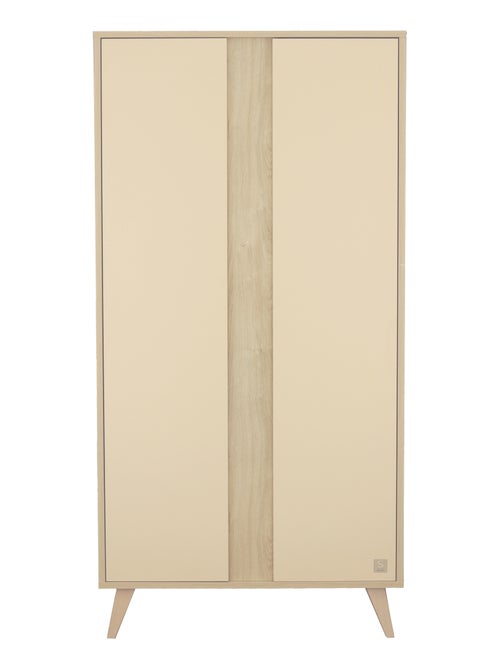 2-deurs babykledingkast met houten poten - Kiabi 2-deurs babykledingkast met houten poten - Kiabi