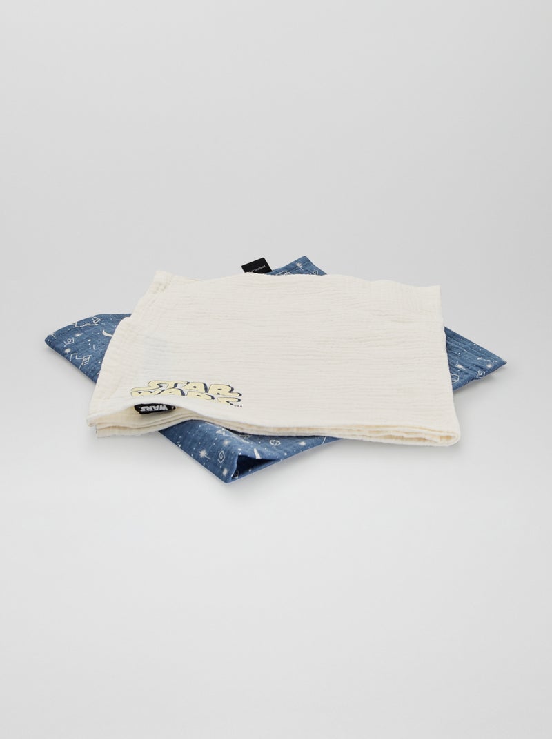 2 hydrofiele doeken 'Star Wars' BLAUW - Kiabi