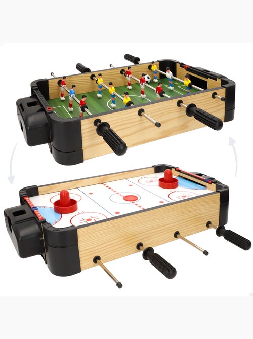 2-in-1 airhockey- en tafelvoetbaltafel cb games - Kiabi