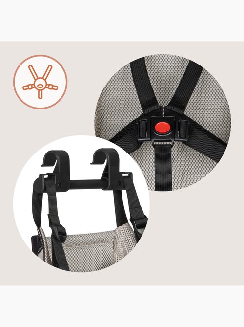 2-in-1 hangmat voor fietskar LIONELO Cama – Van 1 tot 10 maanden – Ademend materiaal en hoofdsteun - Kiabi 2-in-1 hangmat voor fietskar LIONELO Cama – Van 1 tot 10 maanden – Ademend materiaal en hoofdsteun - Kiabi