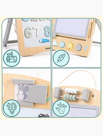 2-in-1 houten educatief bord voor kinderen
