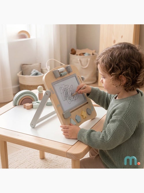 2-in-1 houten educatief bord voor kinderen - Kiabi 2-in-1 houten educatief bord voor kinderen - Kiabi