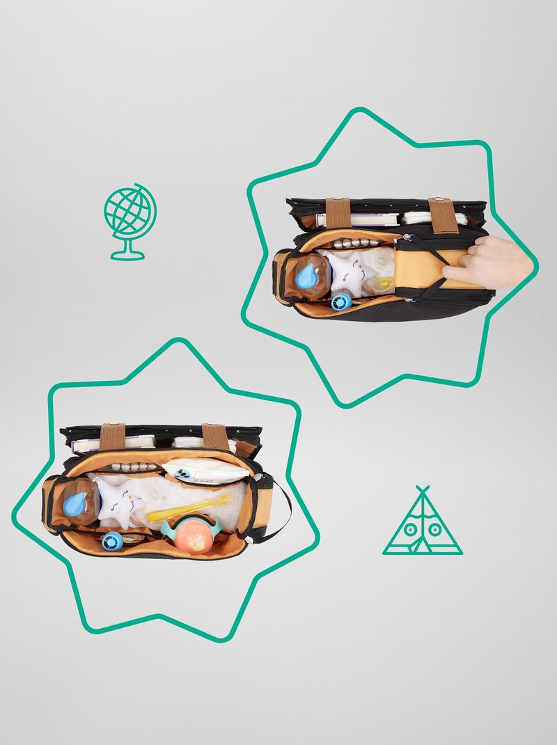 2-in-1 luiertas 'Badabulle' ZWART - Kiabi