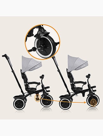 2-in-1 meegroeitrike LIONELO Berry – Fiets met duwstang – Vanaf 9 maanden – Bel en bekerhouder