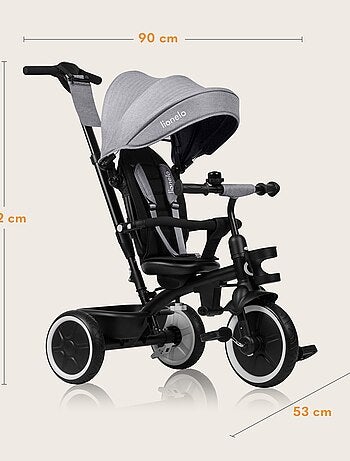 2-in-1 meegroeitrike LIONELO Berry – Fiets met duwstang – Vanaf 9 maanden – Bel en bekerhouder