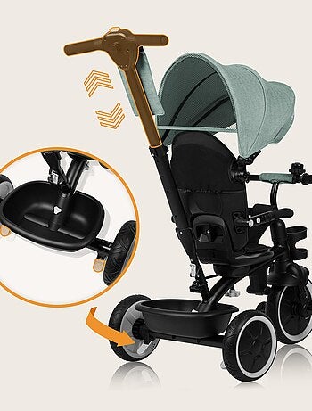 2-in-1 meegroeitrike LIONELO Berry – Fiets met duwstang – Vanaf 9 maanden – Bel en bekerhouder