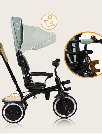 2-in-1 meegroeitrike LIONELO Berry – Fiets met duwstang – Vanaf 9 maanden – Bel en bekerhouder