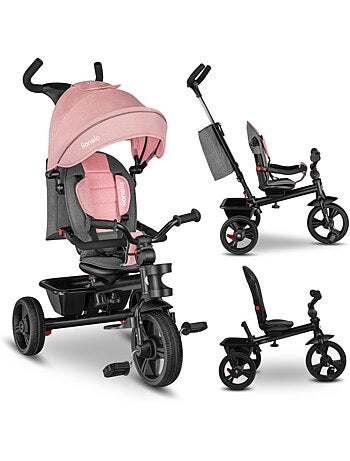2-in-1 meegroeitrike LIONELO Berry – Fiets met duwstang – Vanaf 9 maanden – Bel en bekerhouder