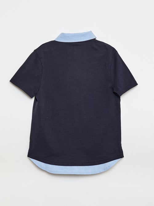 2-in-1-polo met korte mouwen - Kiabi