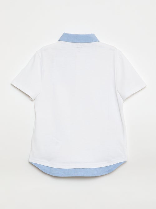 2-in-1-polo met korte mouwen - Kiabi